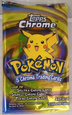 TOPPS POKEMON SERIES ONE CHROMIUM TRADING CARD PACK BOOSTER NEW