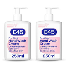 Image of E45 Dermatological Emollient Wash Cream, 250 ml, Pack of 1 and 2