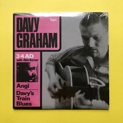 Davy Graham 3/4 A.D. Alexis Korner Angi Topic 2013 Reissue 7'' Vinyl NM