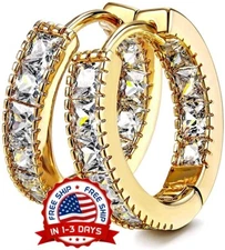 Aretes 14K Brincos Femininos Pendientes Joyeria Fina de Moda De Oro Para Mujer