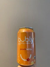 un-opened empty bubly sparkling water