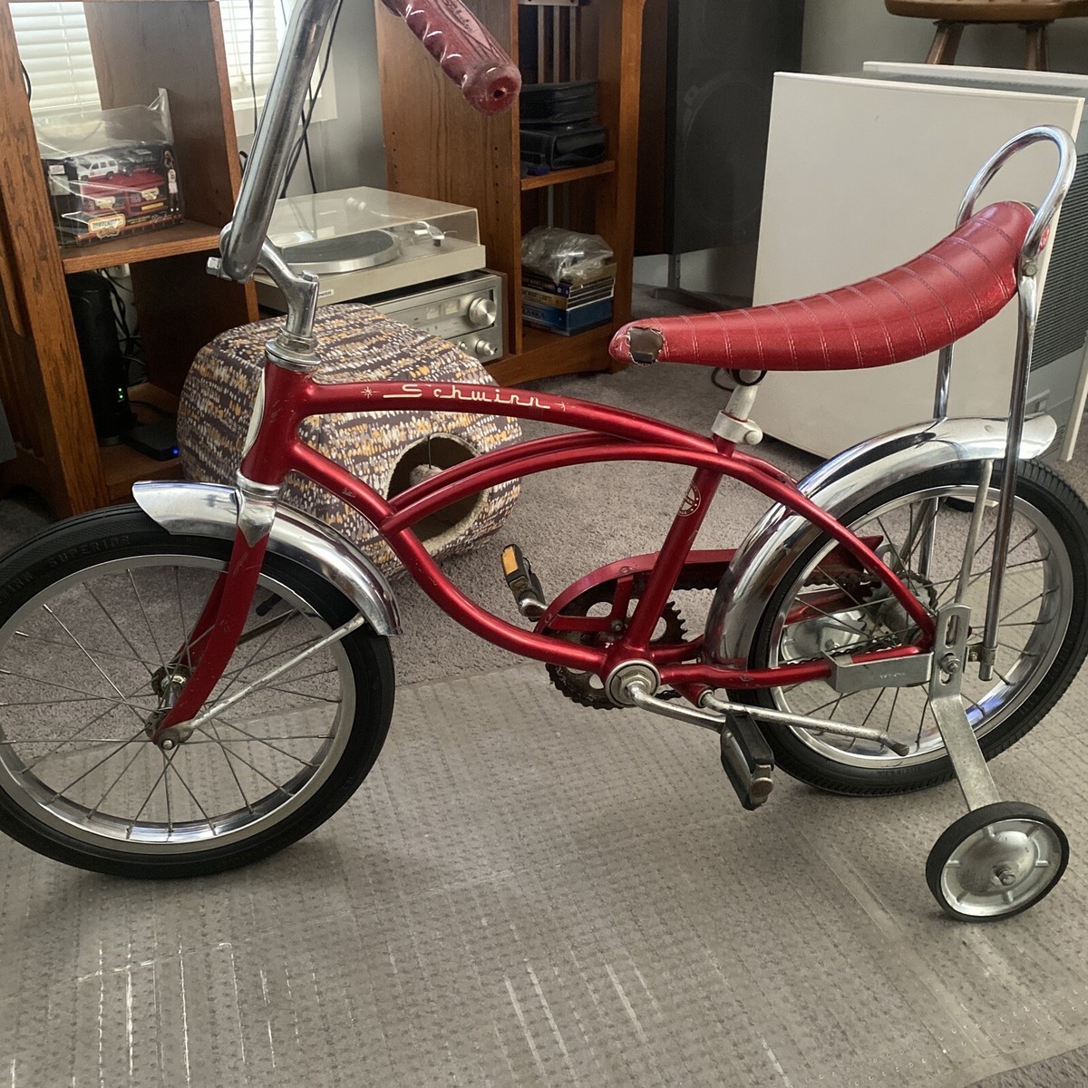 Vintage Schwinn bicycle 16inch ￼Midget, Bike Is From March ￼1967 Cherry red,