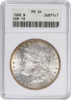 1888 VAM 1A Morgan Silver Dollar MS64 ANACS