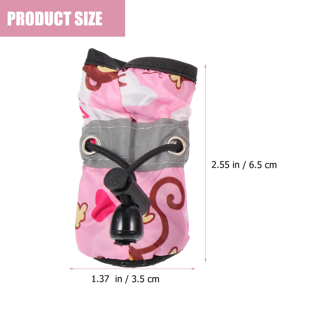 SAOLA 4 Set Calzini Scarpe Suola Morbida per Cani Animali Domestici per Pavimentazione Calda Protezione Zampe