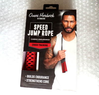 Omari Hardwick Speed Jump Rope New Red Handle Cross