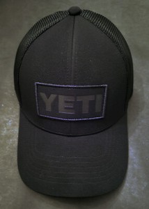 YETI Hat Black on Black Patch Discontinued