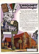 1923 ARCHITECTURAL SHINGLE ROOF CONSTRUCTION HOME COTTAGE AD 6182