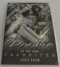 2019 Bowman Chrome Baseball Chris Shaw San Francisco Giants Mojo Refractor ROYF8