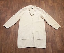 Vintage Cardigan | 1990s Vintage Long Beige Slouch Cardigan Freesize, Retro