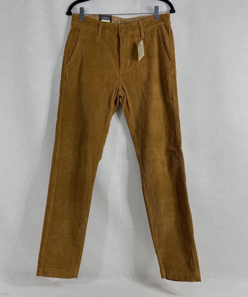 Levis XX Chino Pants Mens 30x32 Brown Corduroy Tapered Mid Rise NWT