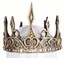 Prinzessin Krone Aus Metall – Goldfarben, Mit Perlen – Accessoire Für Karneval, Hochzeit & Mottopartys