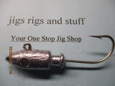 10-spire point jig heads,RAW,striper,Halibut,grouper, 10oz - 20oz- tinned hook