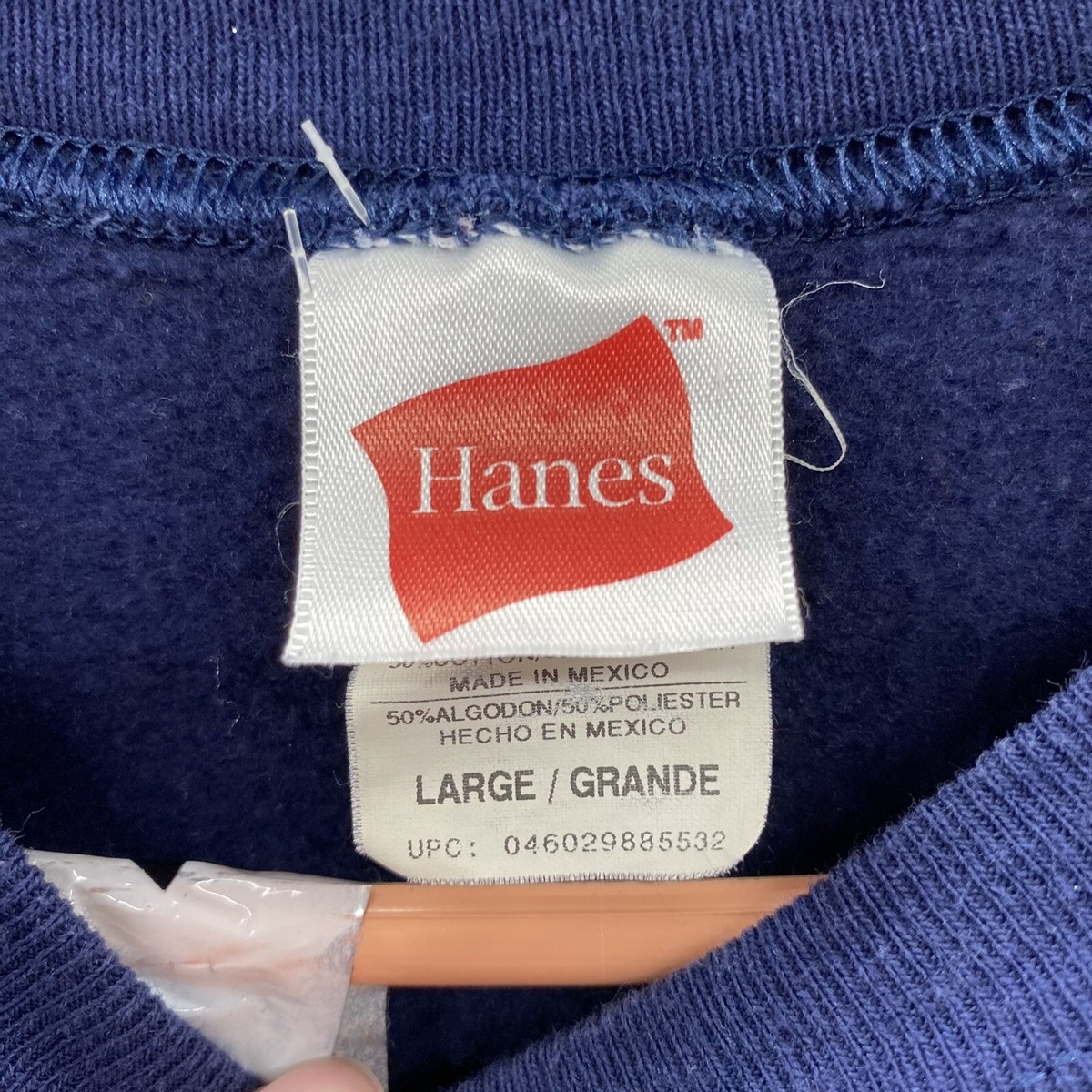 VINTAGE Hanes Sweatshirt Men Large Blank Fleece Pullover VINTAGE Hanes Sweatshirt Men Large Blank Fleece Pullover