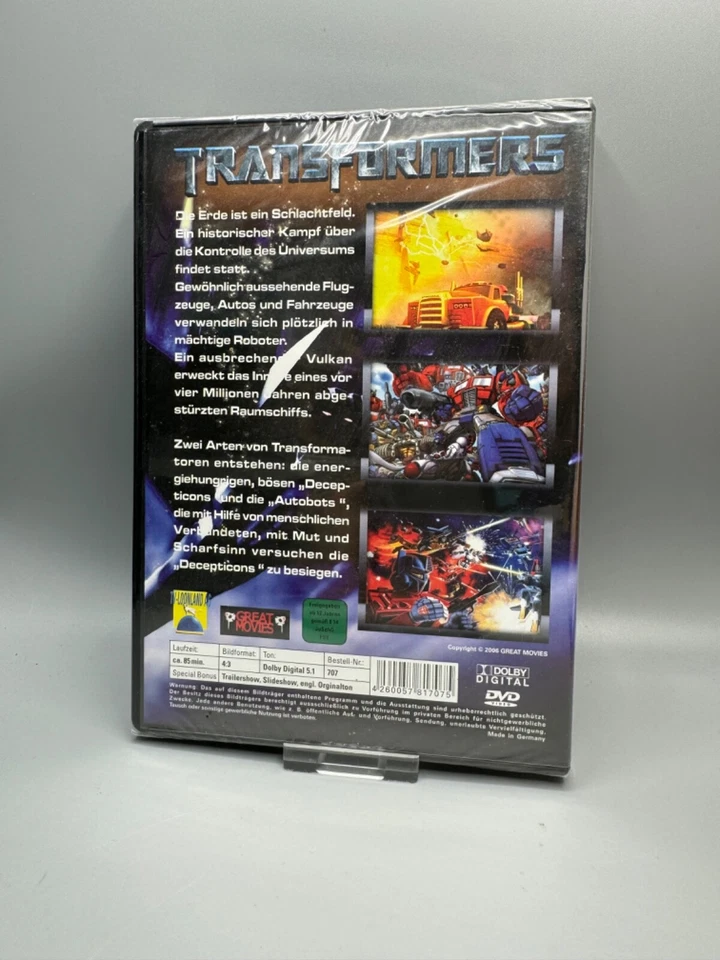 Transformers Trickfilm Retro Kult von 1986 Dvd Neu Ovp - Bild 2 von 2