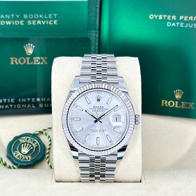 2025 Datejust 41, Silver Jubilee, Unworn Full Set, 126334-0004
