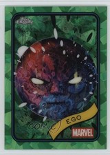 2025 Topps Chrome Marvel Comics Sapphire Green /99 Ego #55 0kg8