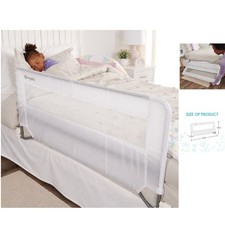 Swing Down Toddler Bed Rail Guard - Safe  Easy for Twin, Full  Queen Beds