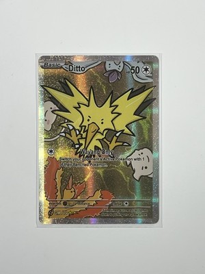 after skool hobby pokemon cards S2 - Ditto Zapdos - Holo - Genetic Mystery - Parody Pokemon After Skool Hobby Fan