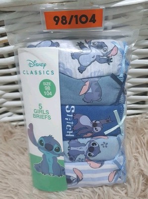 5er-Pack Mädchen Unterhose Slips Lilo & Stitch Schlüpfer Panty Baumwolle 98 104