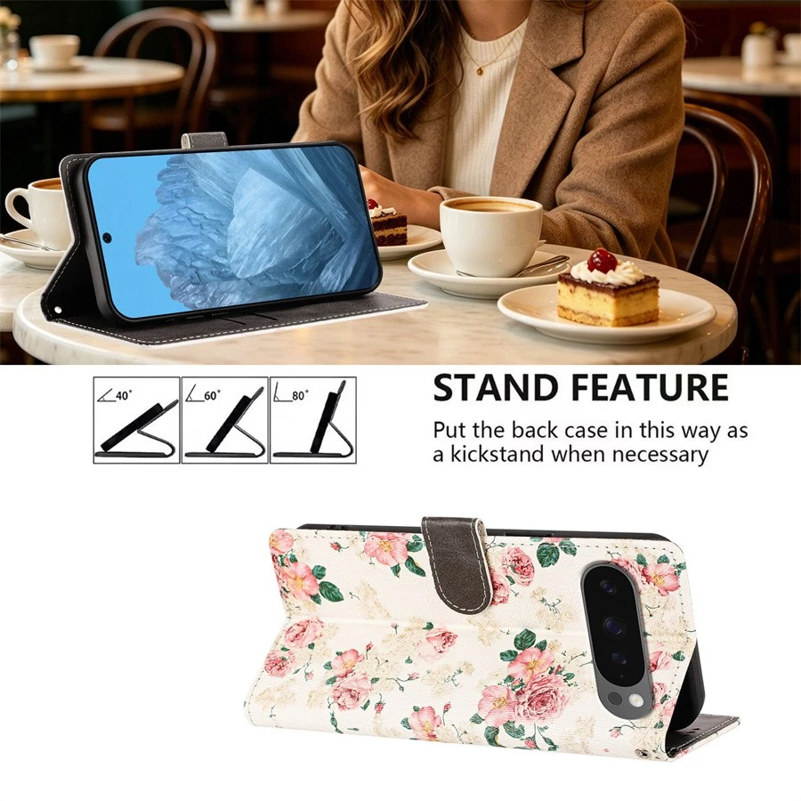 For Google Pixel 11 10 9 8 7 6 Pro 10A 9A Painting Wallet Case Phone Case Cover - Image 2 of 4