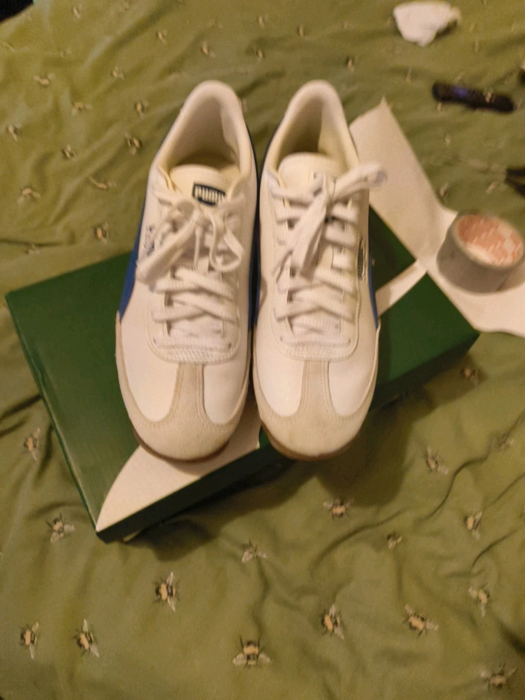 Scarpe da ginnastica PUMA uomo Easy Rider vintage bianco blu