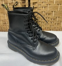 Doc Dr. Martens 1460 Women’s Size 7 Black Leather Combat Moto Boots Shoes