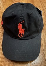 Polo Ralph Lauren Youth Classic Sport Cap 2000 Red/Flag Blue NWT