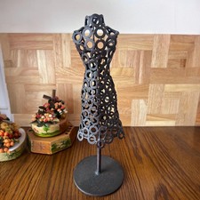 Mid Century Cast Iron Manique Sculpture Figure