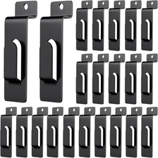 20 Pack Slatwall Utility Notch Hook Commercial Metal Display Hook Hanger Slat Wa
