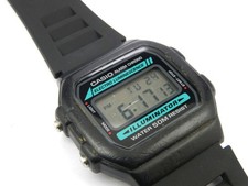 Herren Casio W86 Luminator Digital Alarm Uhr - 50m