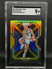 2021 PANINI PRIZM WNBA SHYLA HEAL (RC) BLACK GOLD PRIZM 4/5 CHICAGO SKY SGC 9