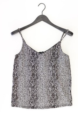 New Look Glitzerndes Top für Damen Gr. 36, S mit Tierdruck mit Glitzer silber