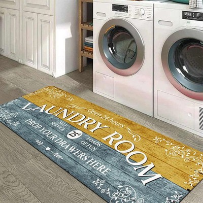 Farmhouse Laundry Room Rug Runner 20''x59'' Laundry Rugs and Mats for Laundry R...