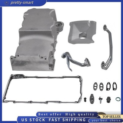 Front Wet Sump Retro Engine Oil Pan Kit 81076 For Chevy LS1 LS2 LS3 LSX 4.8-6.2L