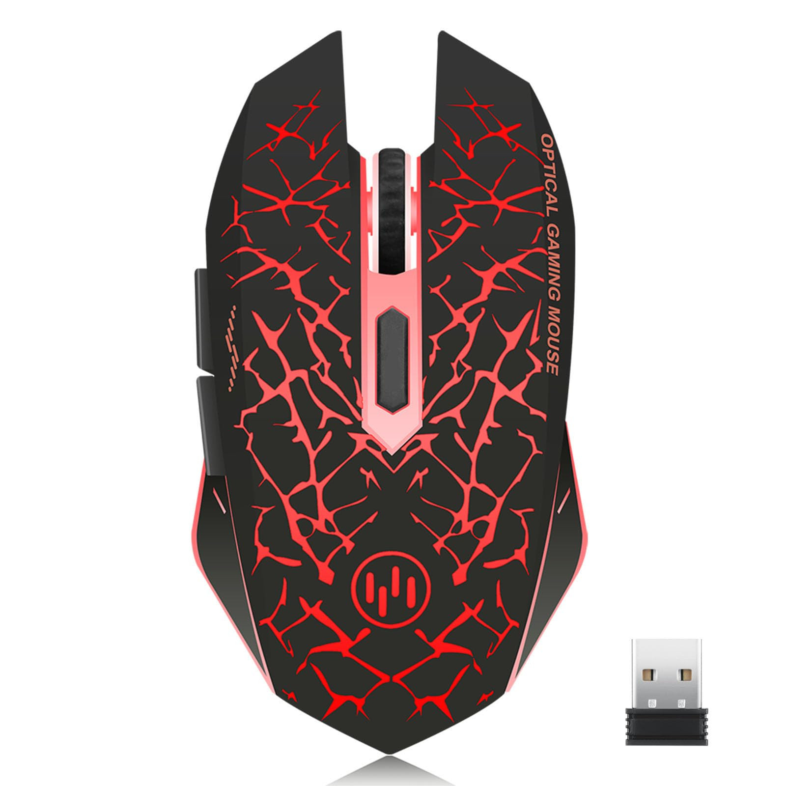 K6 Wireless Rechargeable Silent LED Gaming Mouse for Computers