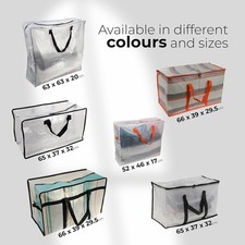 4 Pack Storage Bags Packing Organizer with Zips And Handles Moving Bags