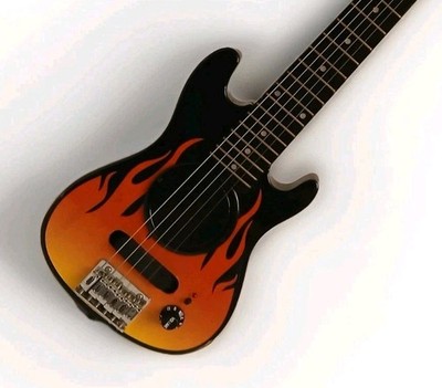 Power Play Childrens Style Electric Guitar FLAMES. Matching Carrying Case 