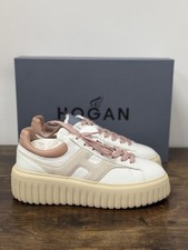 Hogan H Stipes  Sneaker Pelle Bianca Cipria    Casual Hogan Donna 36