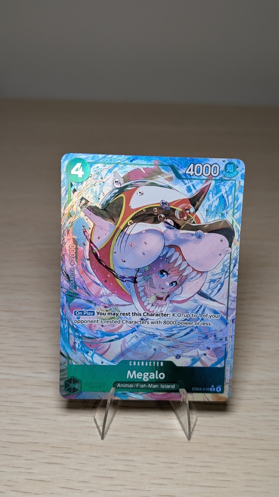 Megalo EB04-018 Alt Art One Piece Card Game English - OP14 The Azure Sea's Seven