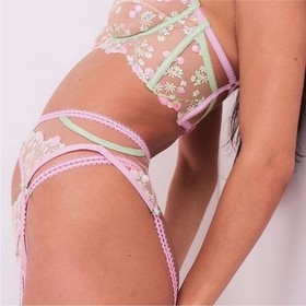 For Love And Lemons Tutti Fruiti Shimmer Garter Belt NWT Size XXS