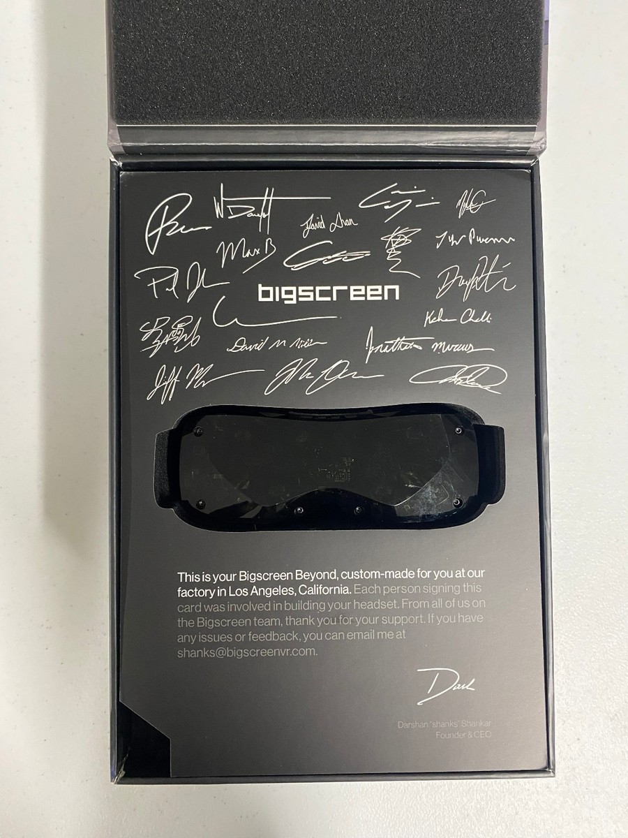 【IPD65】Bigscreen Beyond Bigscreen Beyond VR Headset IPD 65 w/ Box & Cables Excellent Cond