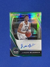 2021 Panini Prizm Draft Picks GREEN JaQuori McLaughlin #DP-JQM Auto Autograph O