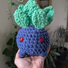 Oddish Pokemon Handmade Crochet Amigurumi Stuffie