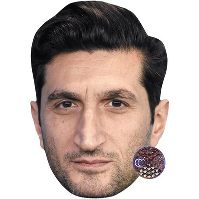 Fares Fares (Stubble) Celebrity Mask, Flat Card Face, Fancy Dress Mask
