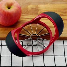 Large 12-Blade Stainless Steel Apple Slicer and Corer Kitchen Fruit Cutter