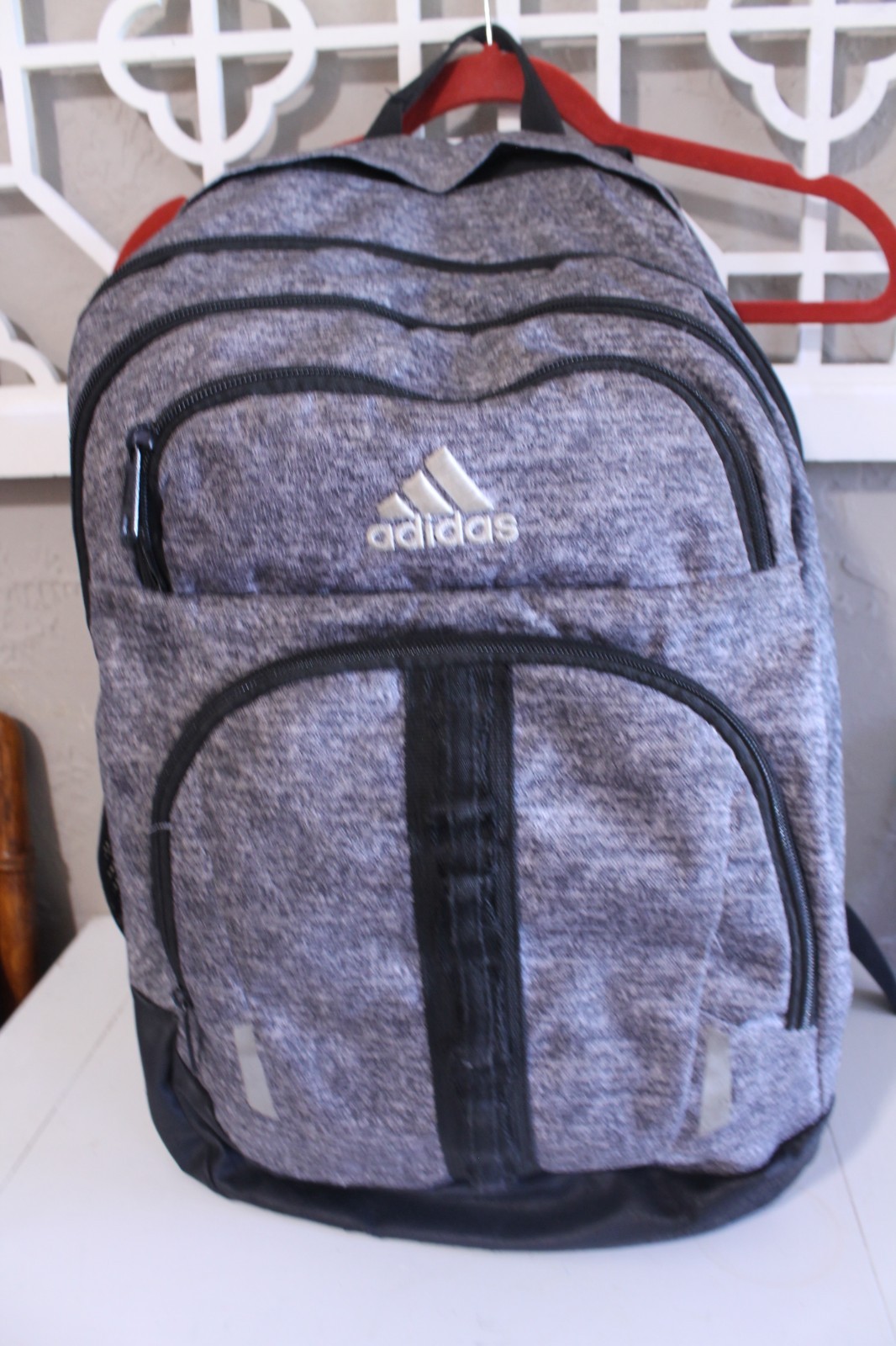 Adidas Backpack Heathered Gray LoadSpring School … - image 10