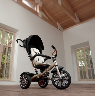 gebraucht BENTLEY KINDERWAGEN MULLINER GOLD Sitz drehbar Trike Buggy Dreirad