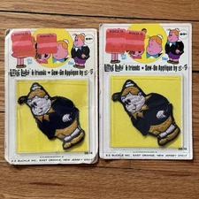 1972 Little Lulu & Friends Sew on Applique by E-Z Patch Tubby Lot Of 2