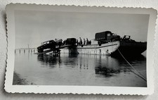 WWII Original Military Photo U S Soldiers Loading Unloading Vehicles
