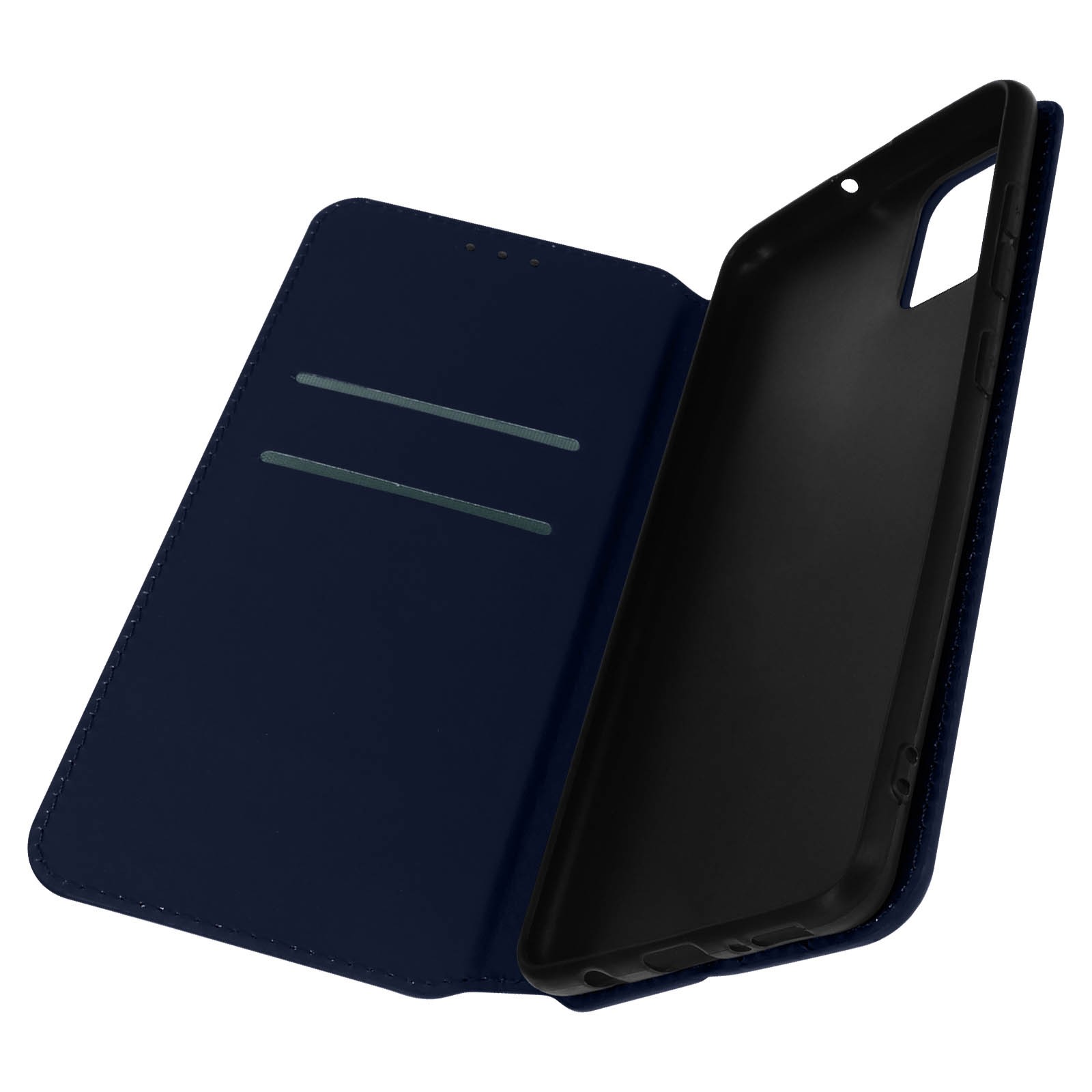 Coque folio Galaxy A51 avec support vidéo et rangement de carte